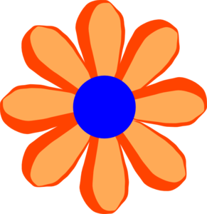 Flower Cartoon Orange Clip Art