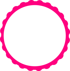 Scalloped Circle Frame Clip Art