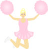 Cheerlead Jumping Clip Art