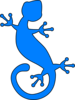 Gecko Blue Clip Art