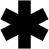 Star Of Life Black Clip Art