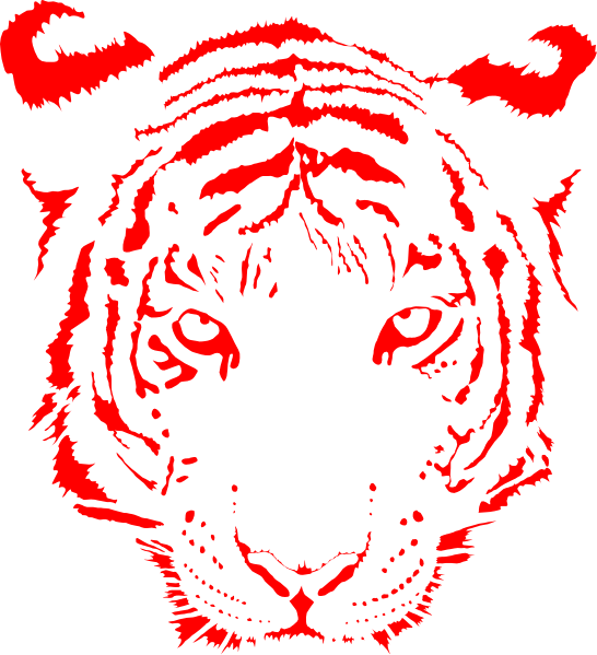 Tiger Red Clip Art at Clker.com - vector clip art online, royalty free ...