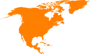 Montessori North America Continent Map Outline  Clip Art