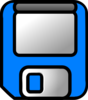 Blue Floppy Disk Clip Art