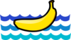 The Banana Floats Clip Art