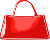 Shiny Red Handbag Clip Art
